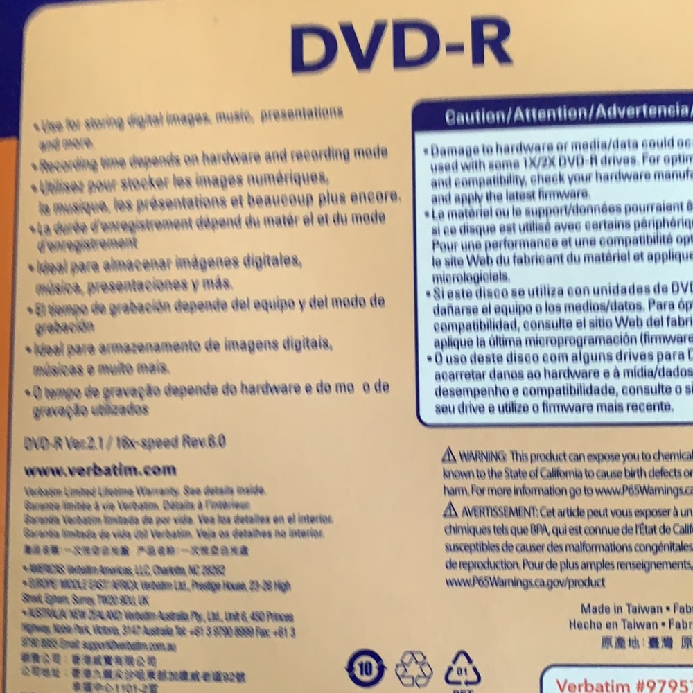Dvd-r pack f 10 new in box - Picture 3 of 3